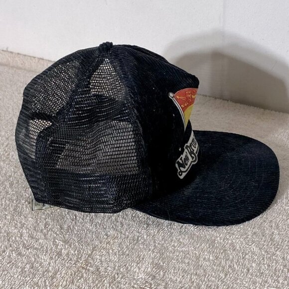 Vintage Black Corduroy New Brunswick Mesh Snap Back Trucker Hat - Picture 2 of 9